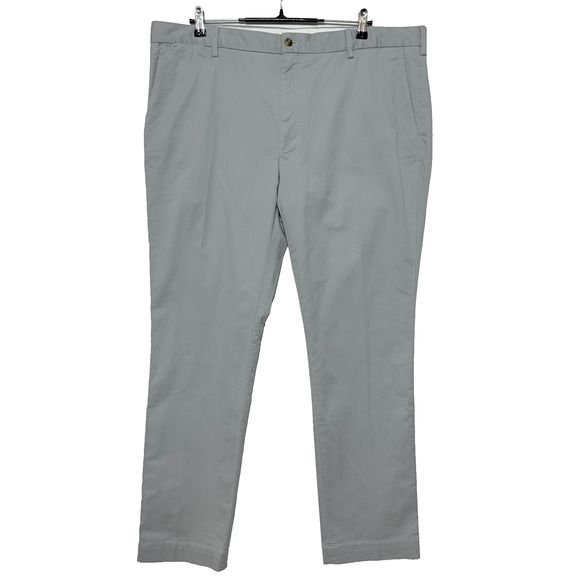 Polo Ralph Lauren Pants Mens 40X32 Gray Measures 41x32 Slim Fit Stretch 3% NWT - Picture 1 of 11